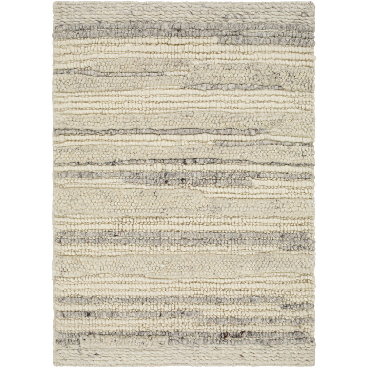 Surya Manisa Handmade Handwoven Wool Gray/Cream Rug Wayfair